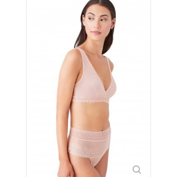 Wacoal b.tempt’d Net Perfection Bralette Blush Large - Picture 5 of 11